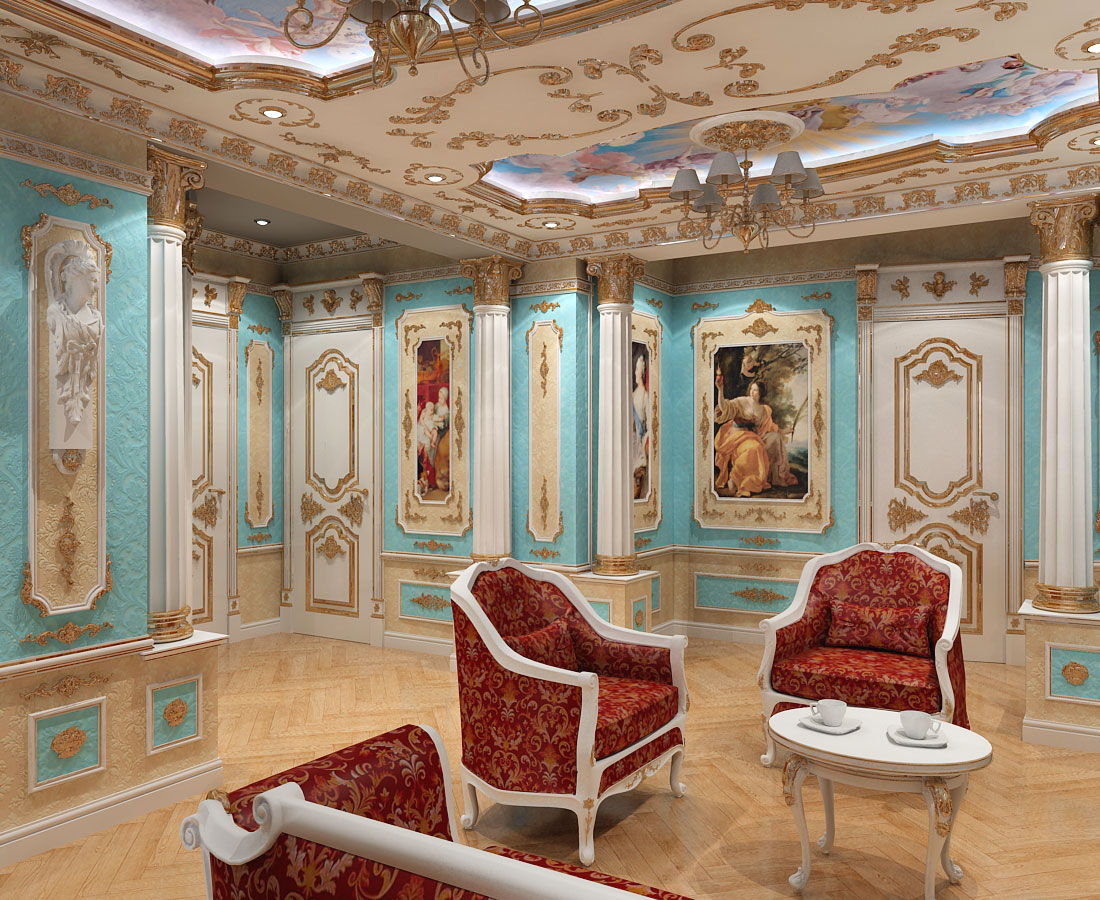 imagen de Diseño de interiores de chimeneas y salas de banquetes en Chernihiv. en 3d max vray 1.5