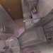 imagen de cuarto de baño en 3d max vray