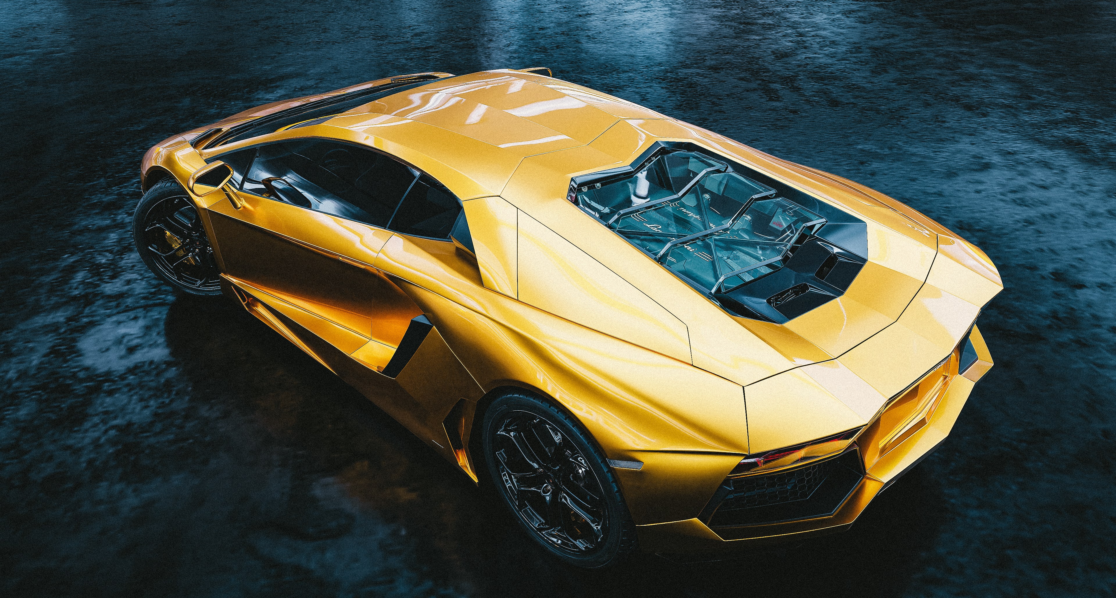 Lamborghini aventador in Blender cycles render resim