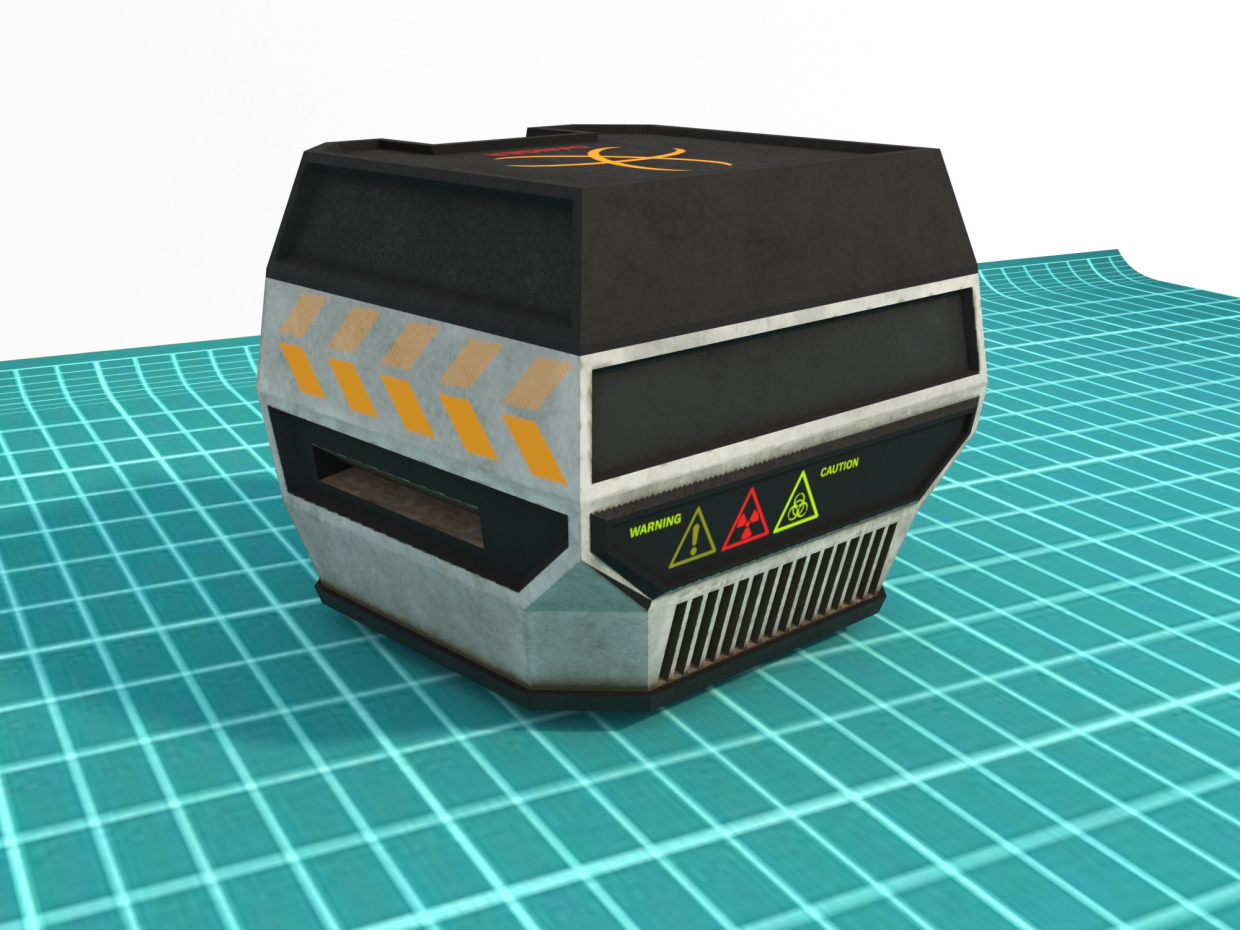 Sci-Fi Box 02 в Blender corona render зображення