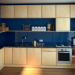 Кухня з фанери в 3d max corona render зображення