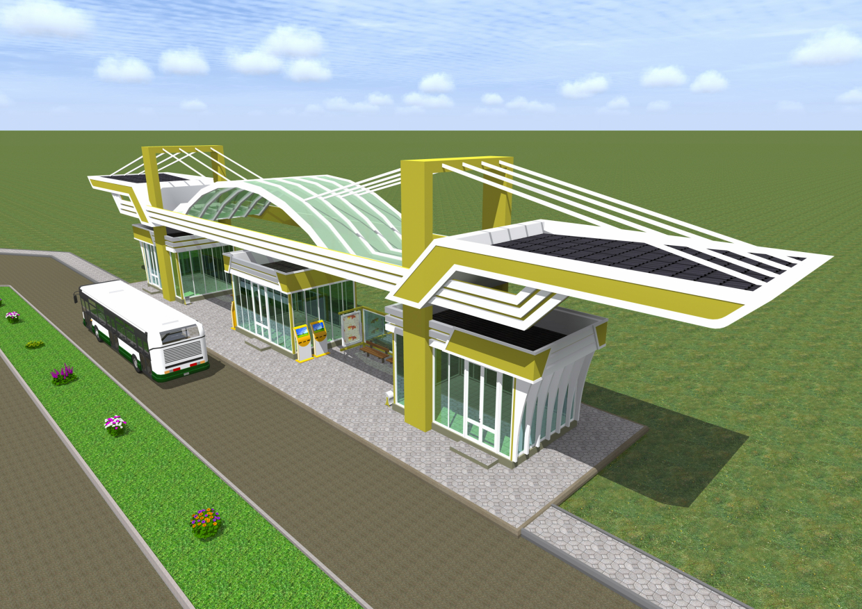 Public transport stop in ArchiCAD Other image