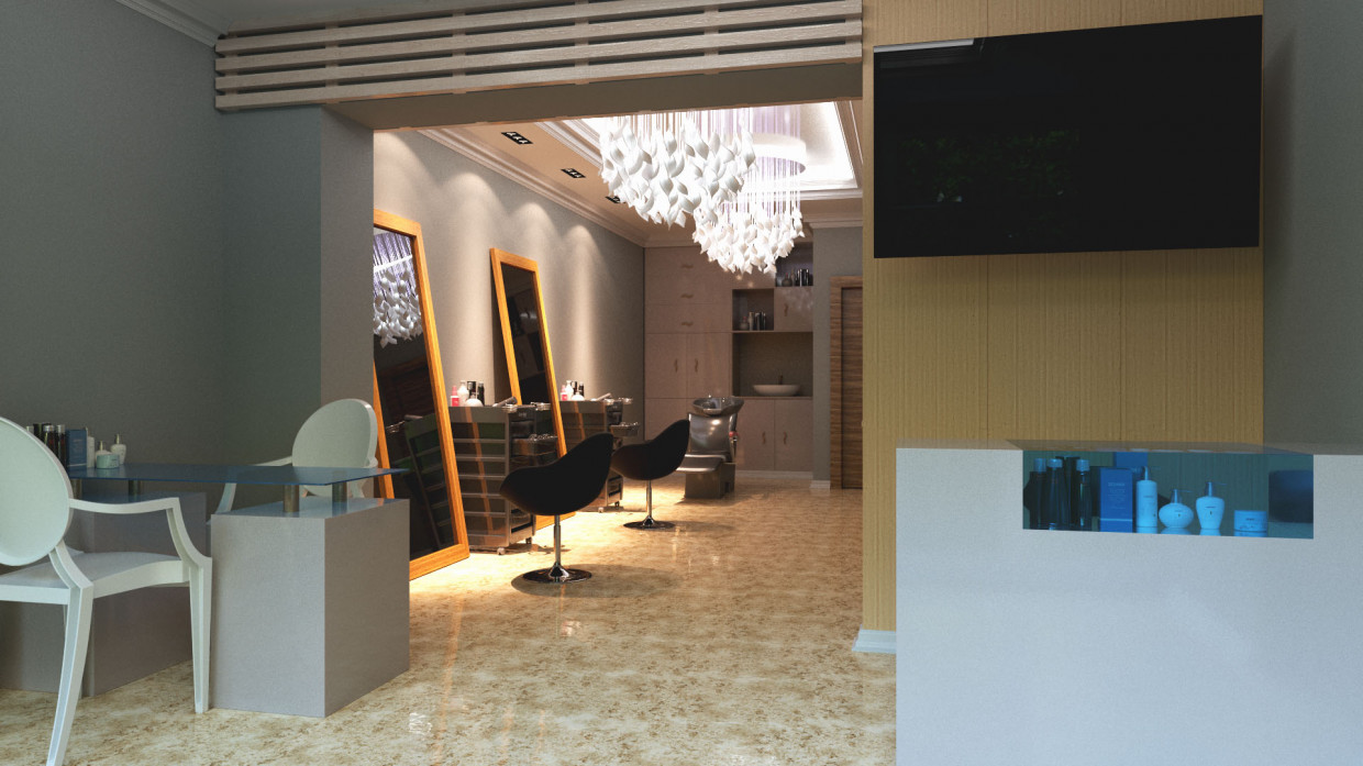 Beauty-salon in 3d max corona render Bild