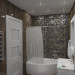 बाथरूम (सही प्रकाश) 3d max vray में प्रस्तुत छवि
