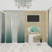 Концепція "Морського прибою" в інтер'єрі спальні в 3d max mental ray зображення