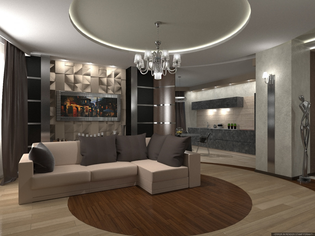 Oturma odası iç in 3d max corona render resim