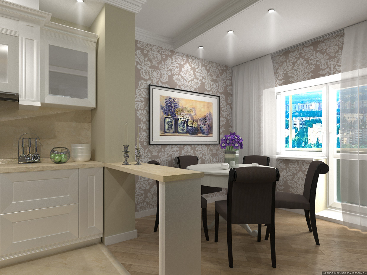 Apartment in 3d max corona render image
