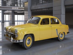 Yellow "Moskvich" (1)