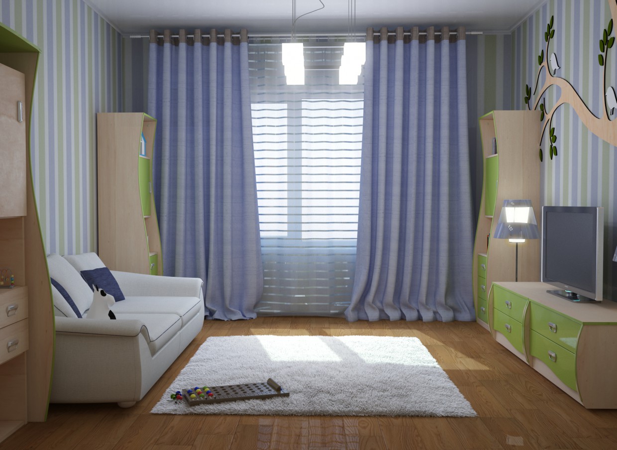 Game room in 3d max vray image