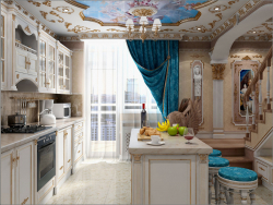 Diseño de interiores de cocina en Chernihiv.