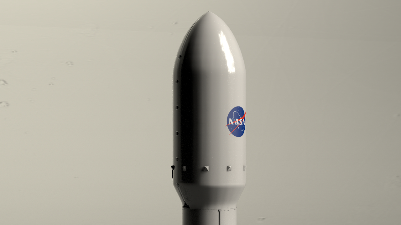 SpaceX Falcon9 in Cinema 4d Standard image