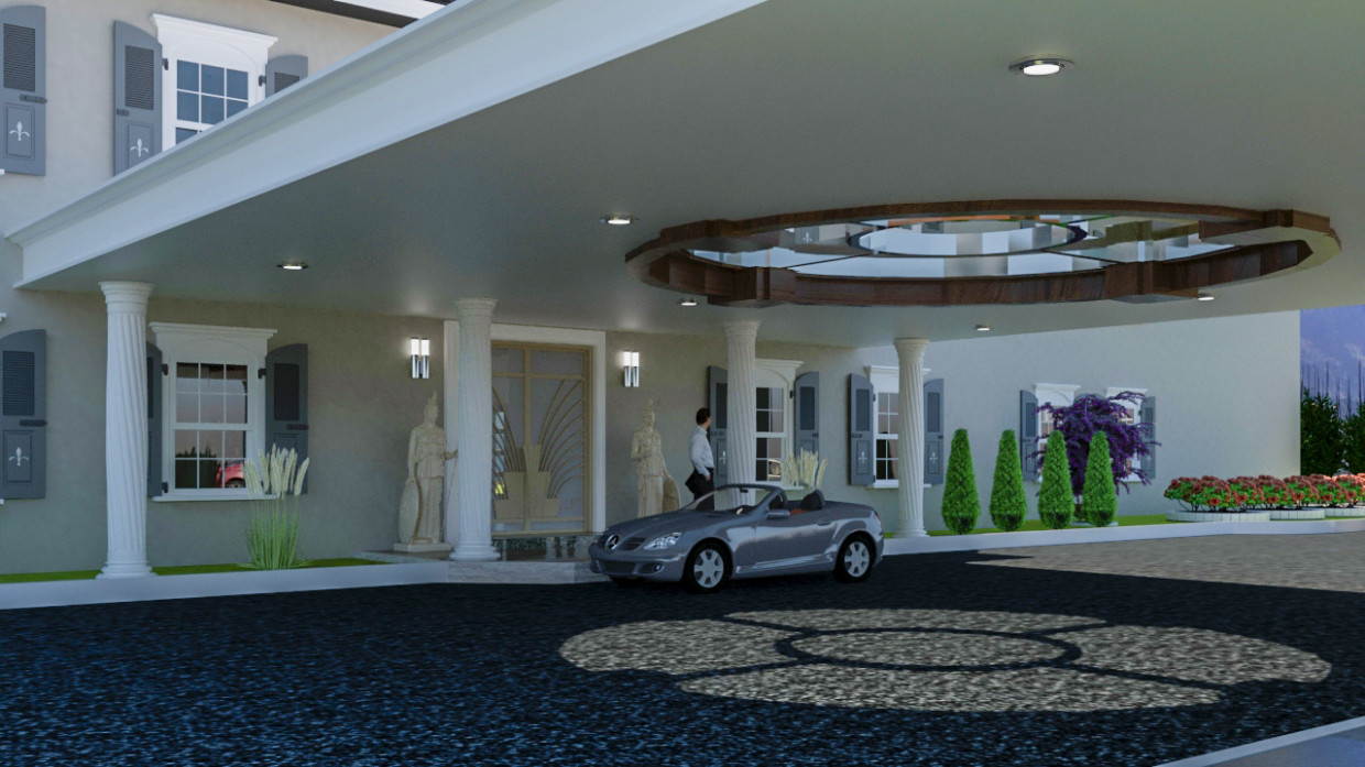 Income main residence in 3d max vray 3.0 image
