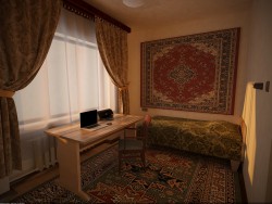 Dormitorio de estilo soviético