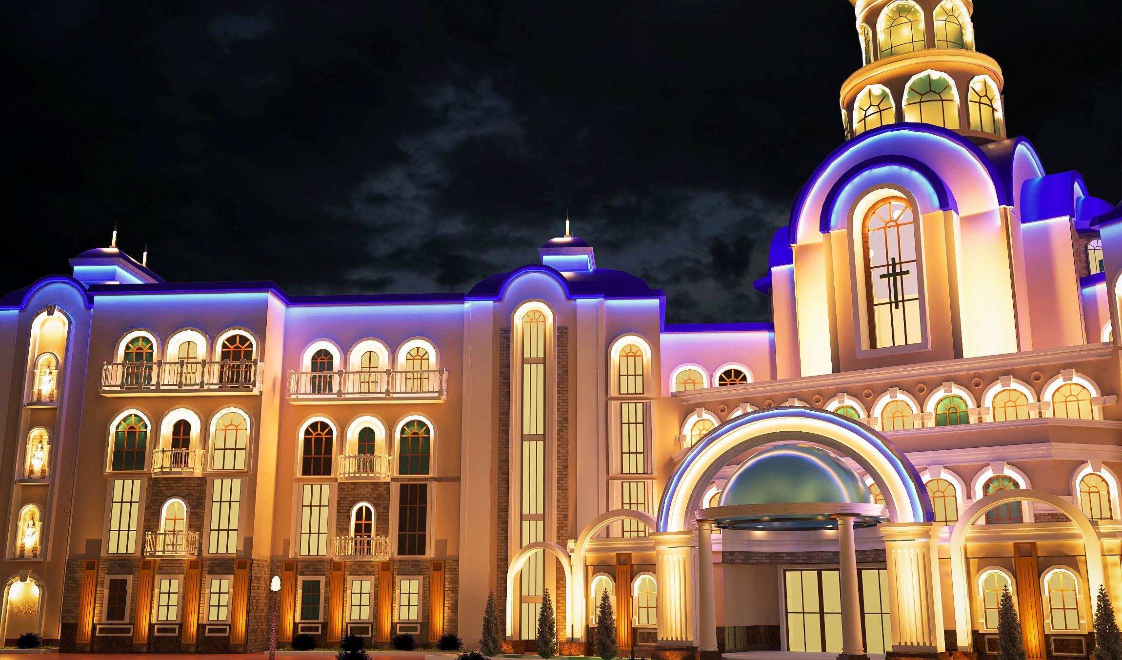ODESSA CATHEDRAL SCHOOL (V-Ray) in 3d max vray 3.0 immagine