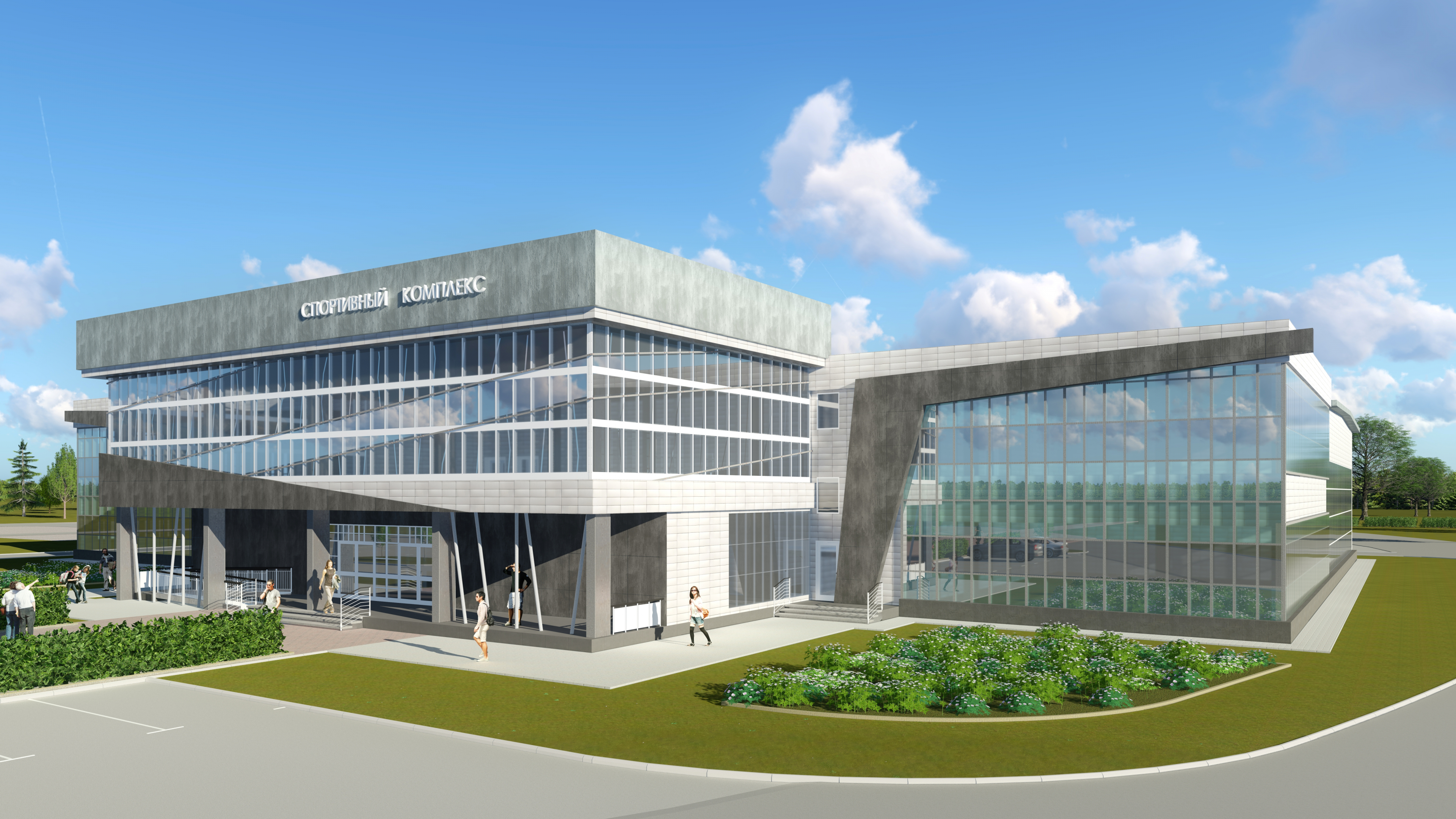 Sports and fitness complex in the area of the gas turbine power plant in Tambov in ArchiCAD Other image