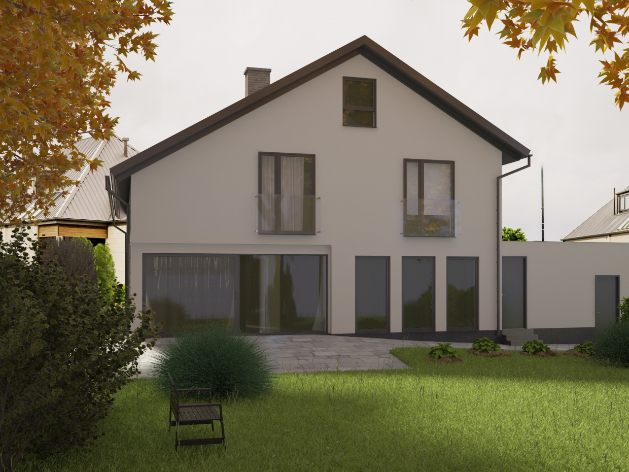 Big house in 3d max vray 3.0 image