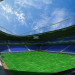 Стадион в 3d max mental ray изображение