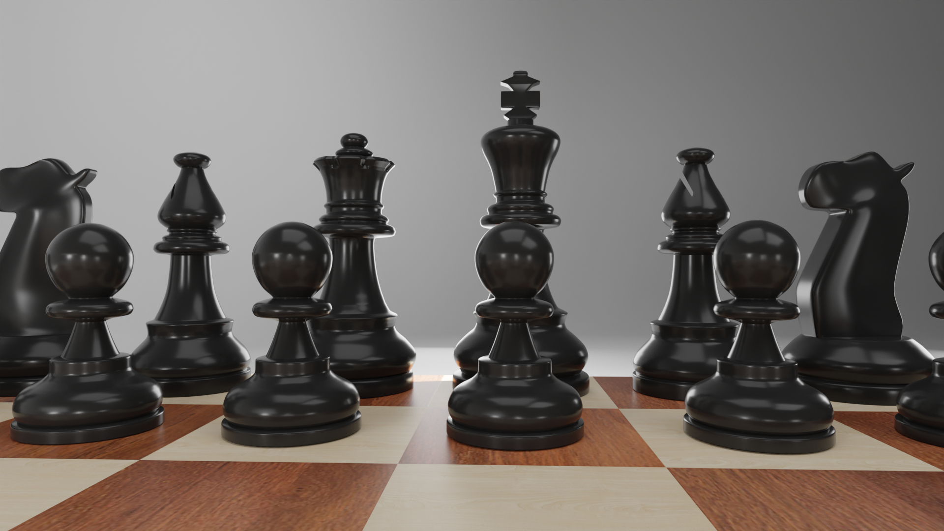 Шахматы chess в Blender cycles render изображение