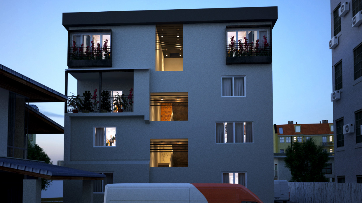 Conception de la maison dans 3d max vray 3.0 image