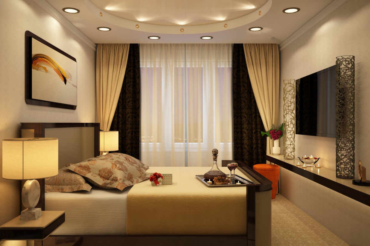 imagen de "El dormitorio con una historia" en 3d max vray 3.0
