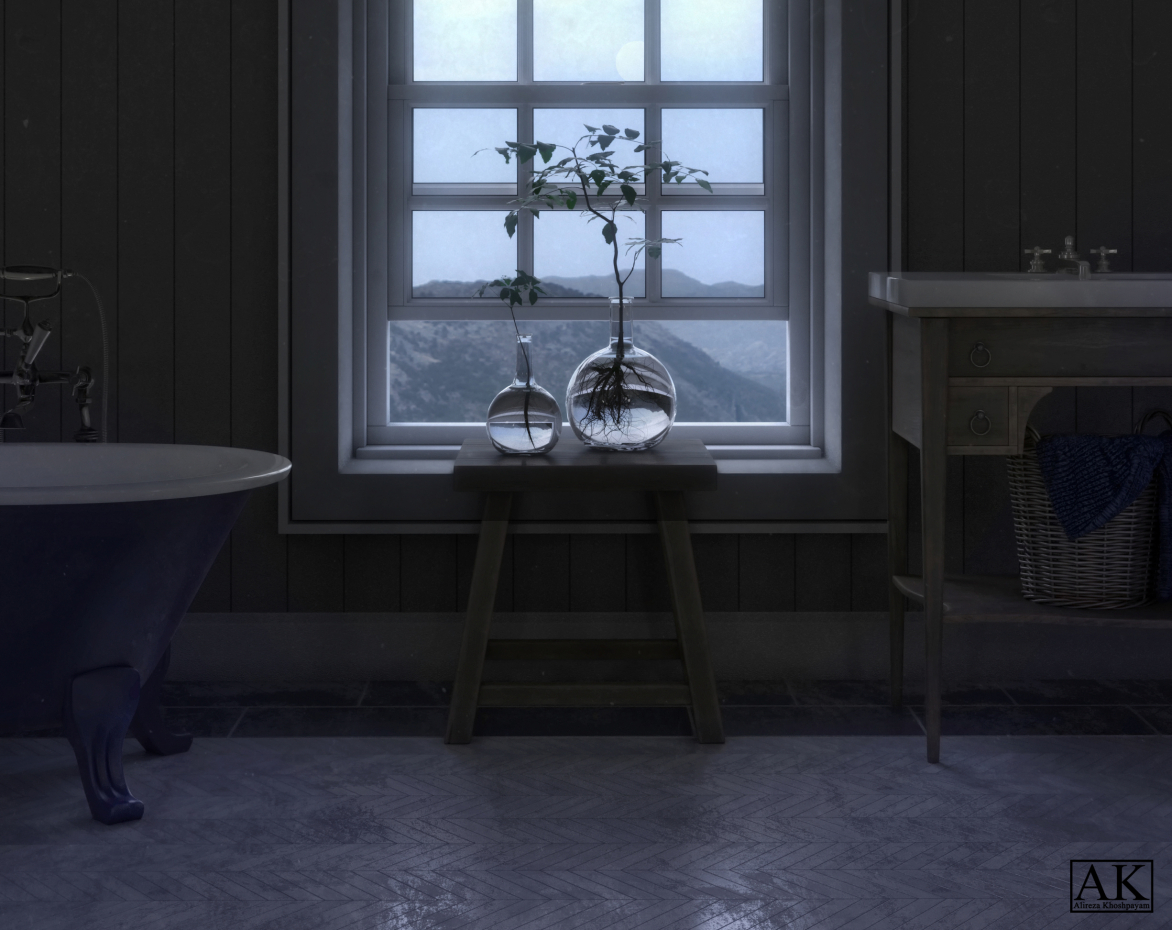 Design de Interiores _ Archviz _ Bathroom em 3d max corona render imagem