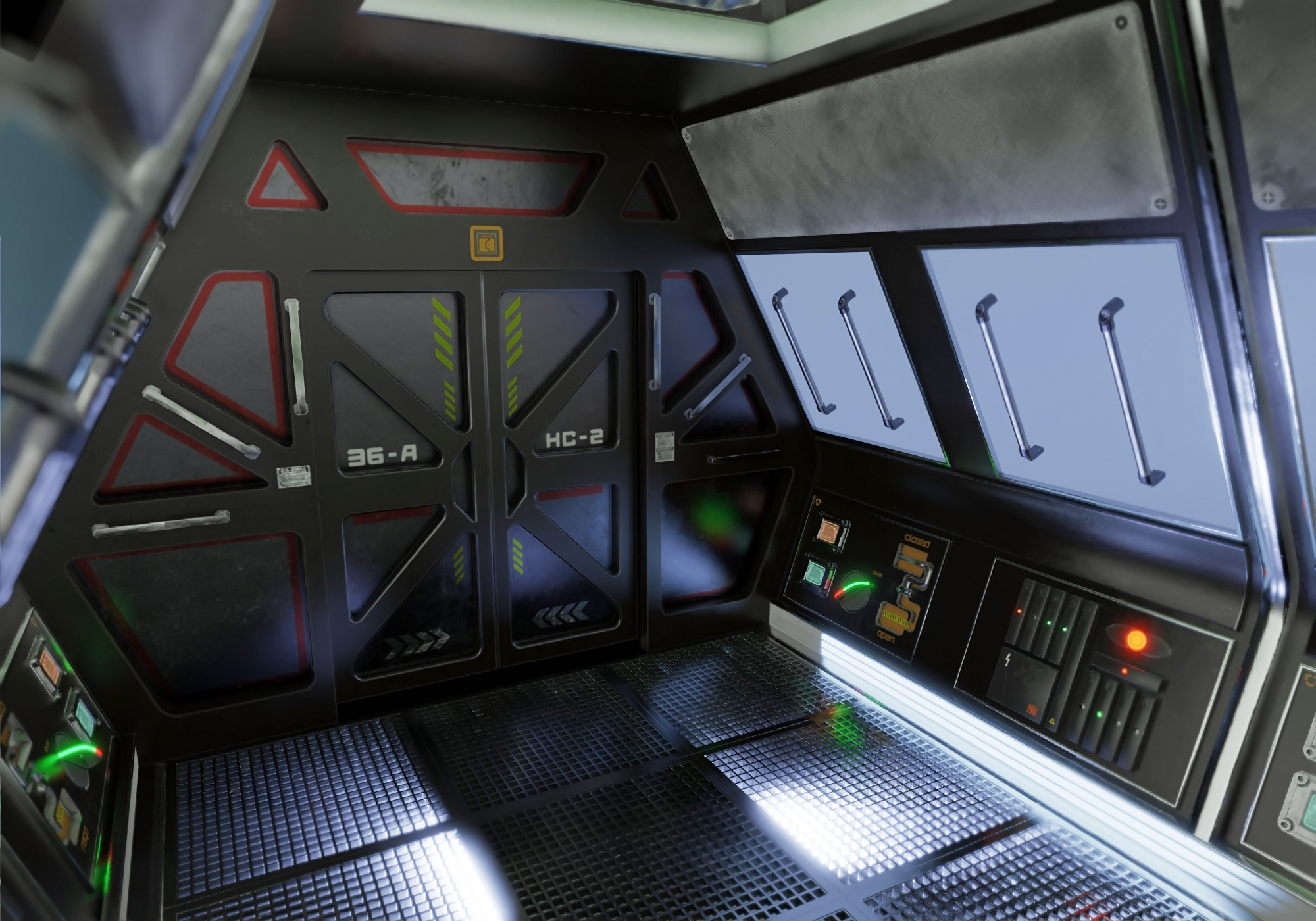 imagen de Interior de ciencia ficción en Blender blender render