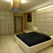 Camera da letto-minimalismo in 3d max vray immagine