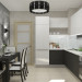 आधुनिक रसोई डिजाइन! 3d max vray में प्रस्तुत छवि