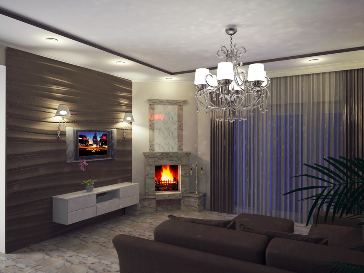living room in 3d max vray 1.5 image