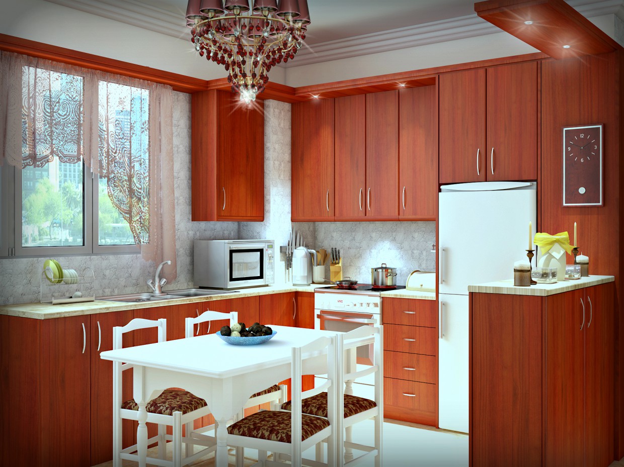 my kitchen:) in 3d max vray image