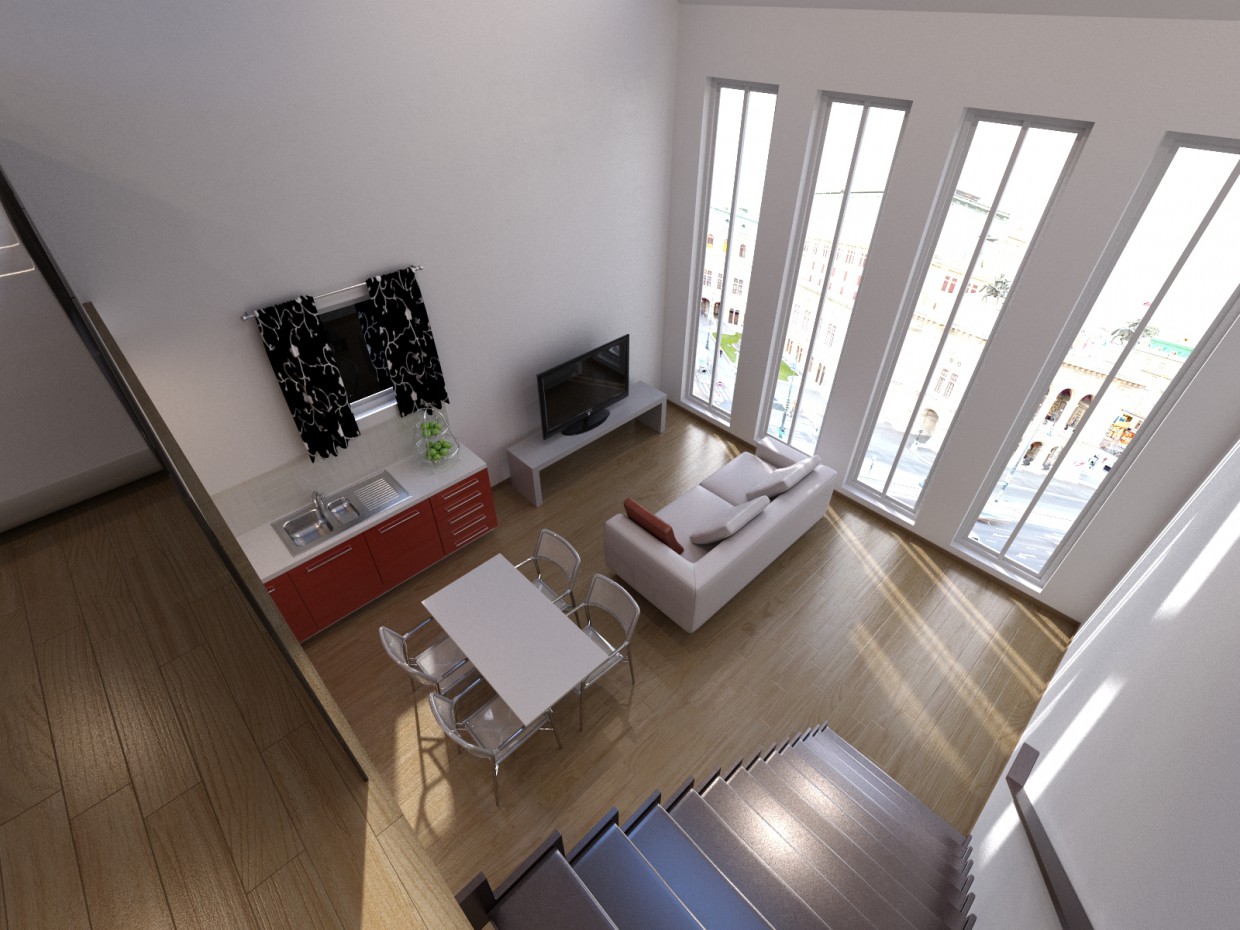Apartment in Prague Czech Republic in 3d max corona render image
