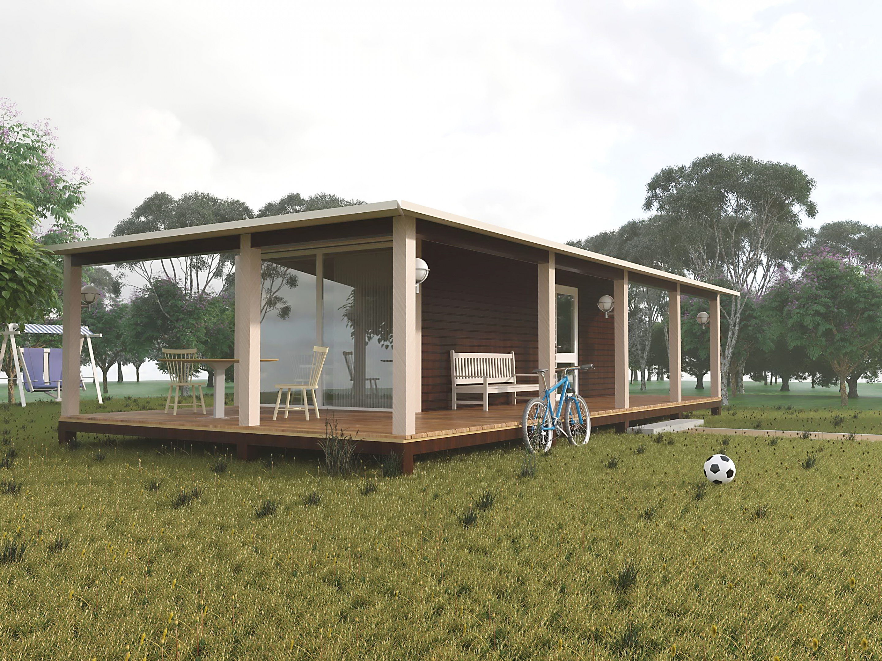 Container house. in ArchiCAD corona render image