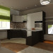 Cucina-soggiorno in 3d max vray immagine