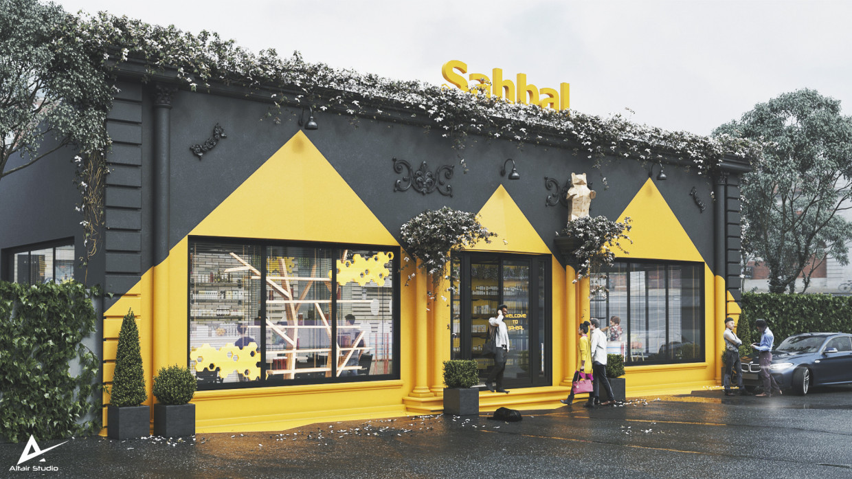Sah-Bal Mağazası Bakü'de in 3d max corona render resim