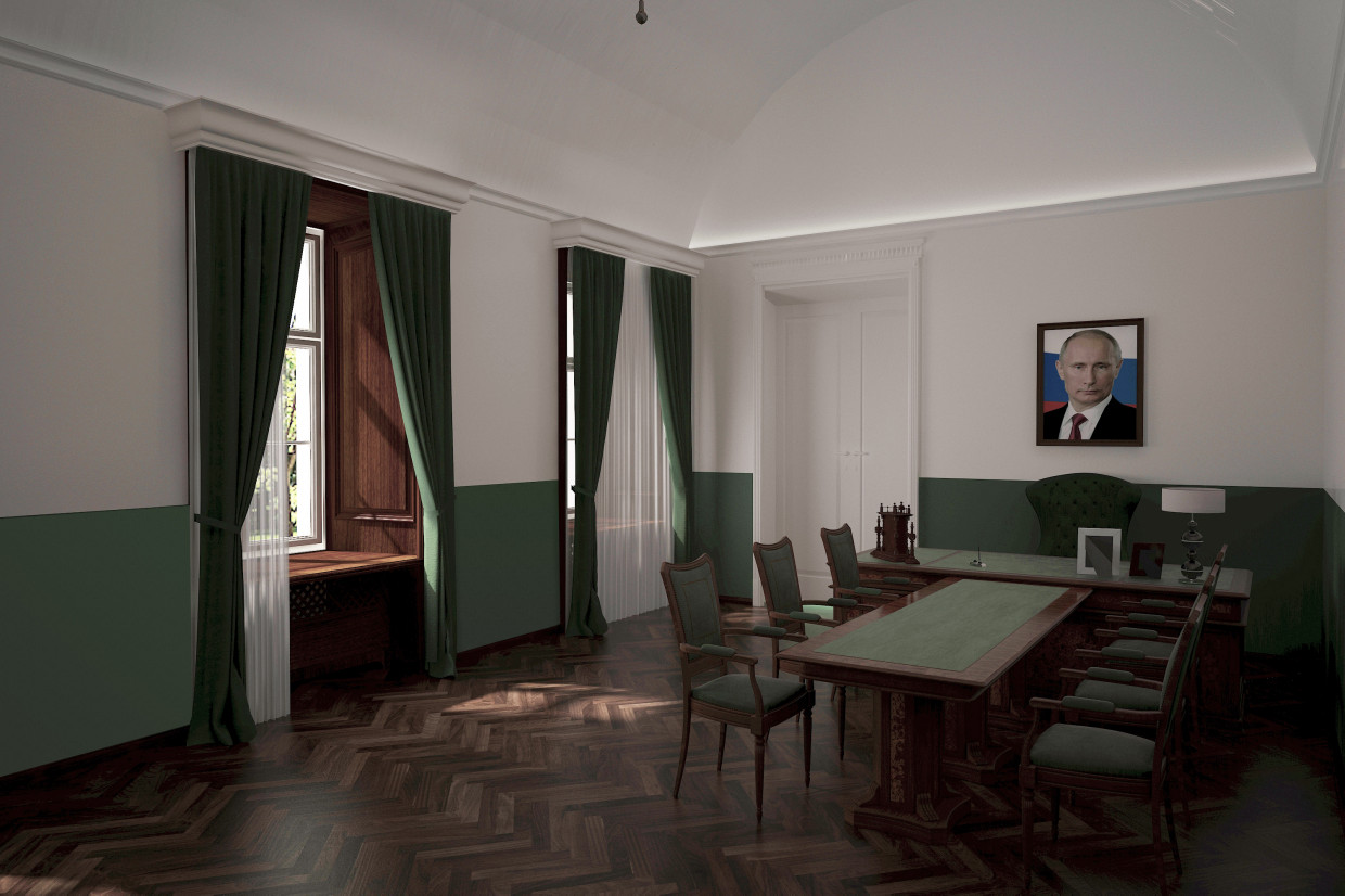 Kabinett für Schoigu SG in 3d max corona render Bild