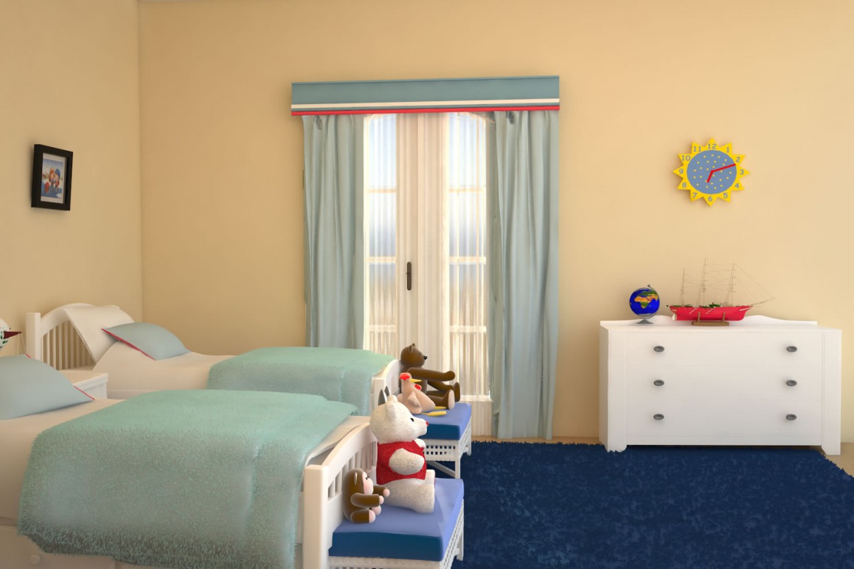 Nursery3 in 3d max vray immagine