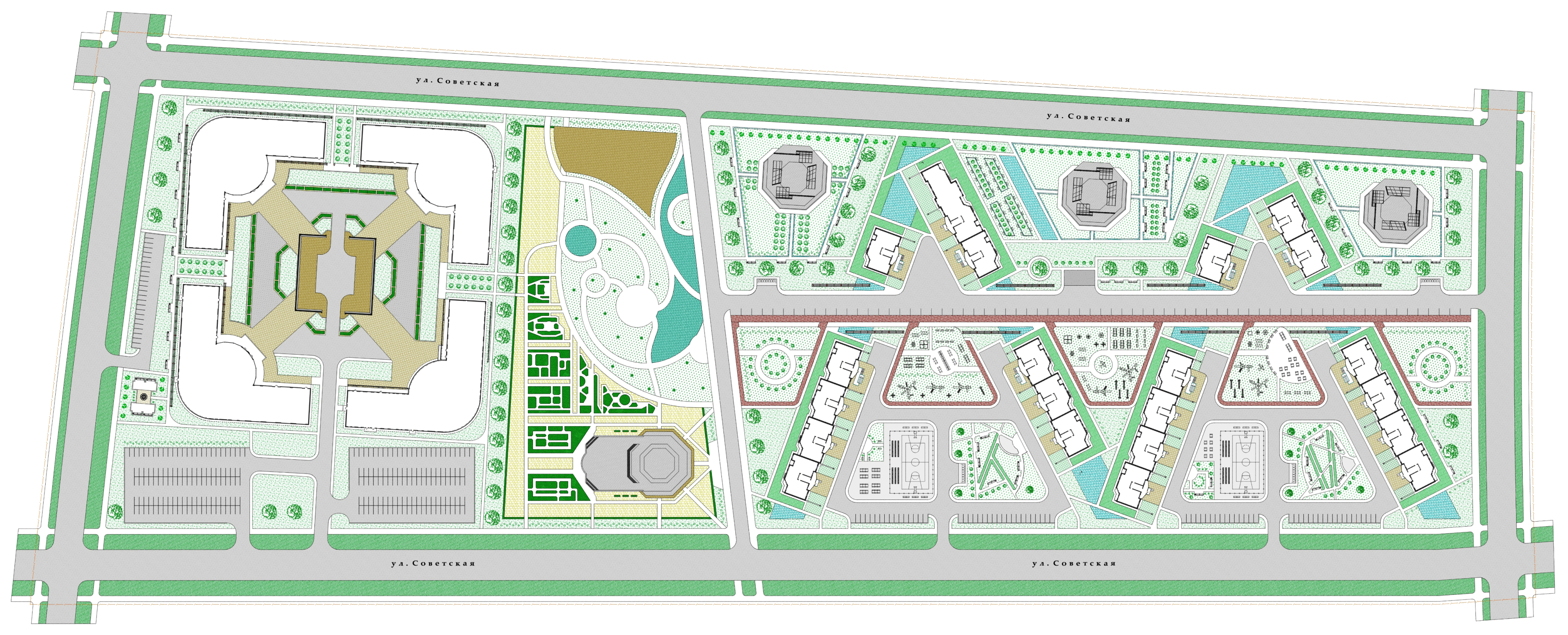 Complesso residenziale multifunzionale con area pubblica in ArchiCAD Other immagine