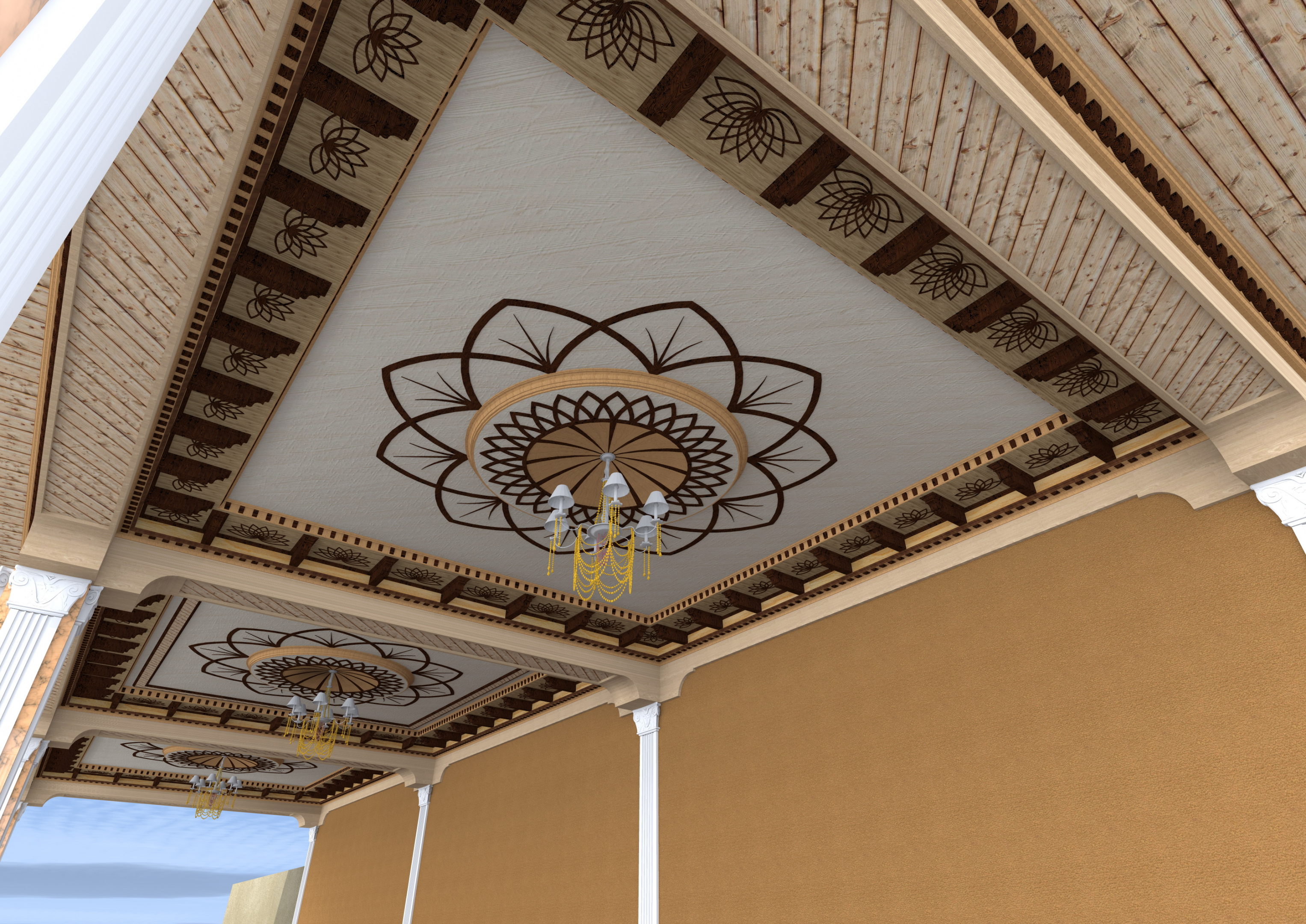 Wood ceiling and plywood in ArchiCAD Other image