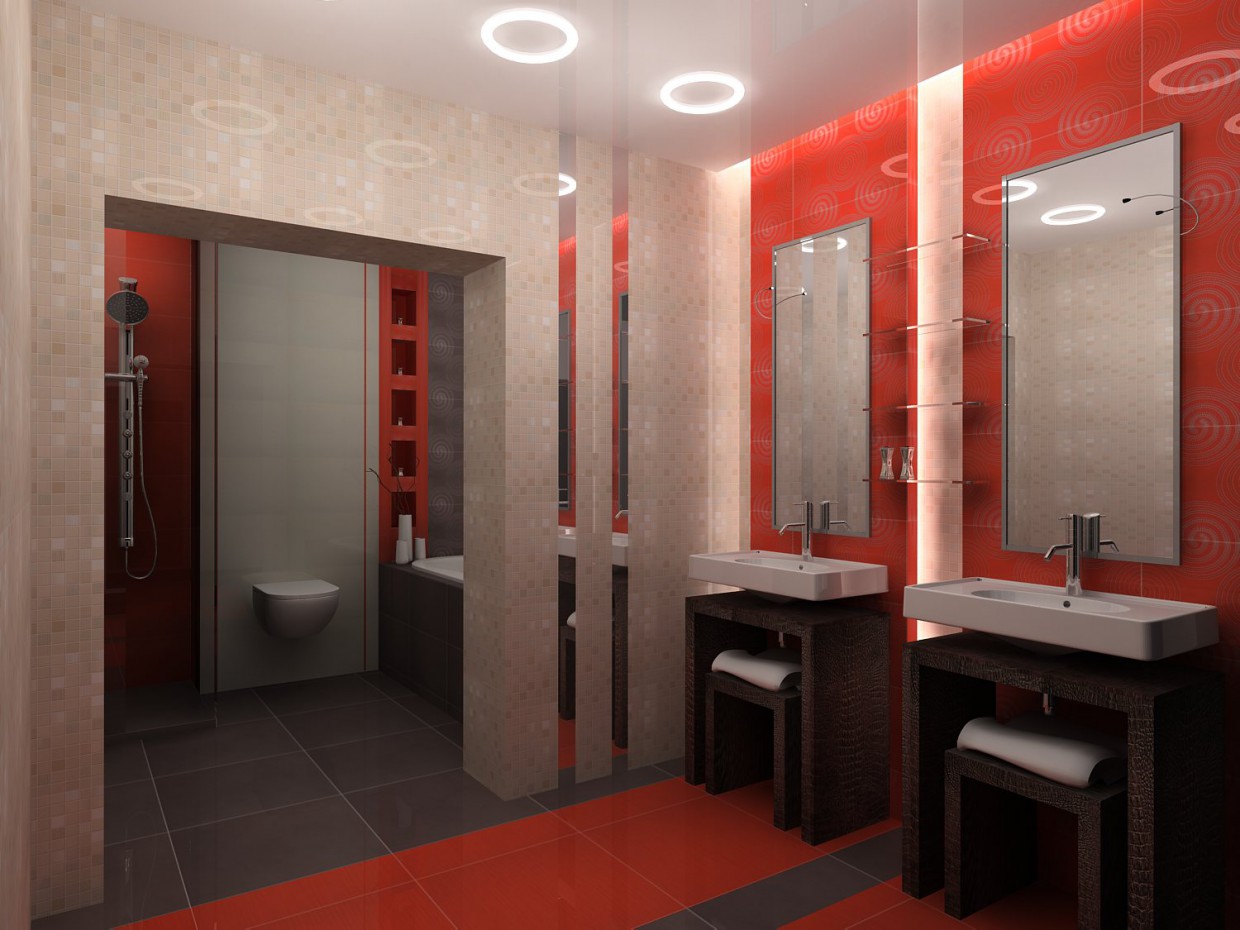 salle de bains Novoouralsk dans 3d max vray image