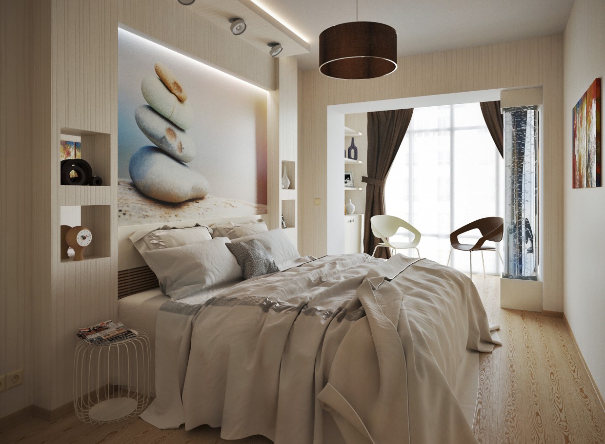 Camera da letto... (una visione alternativa) in 3d max corona render immagine