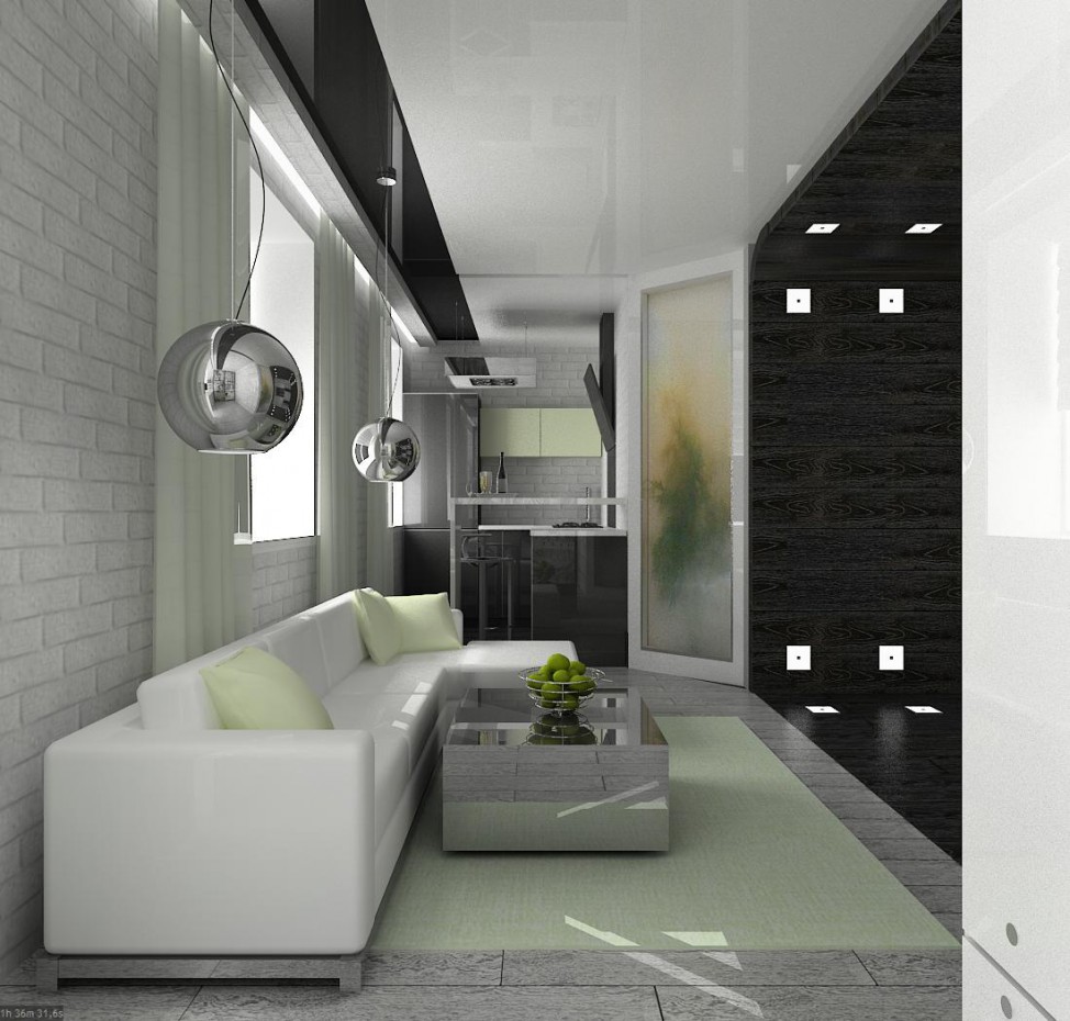 Bachelor Apartment Novoural'sk Swerdlowsk. in 3d max vray Bild
