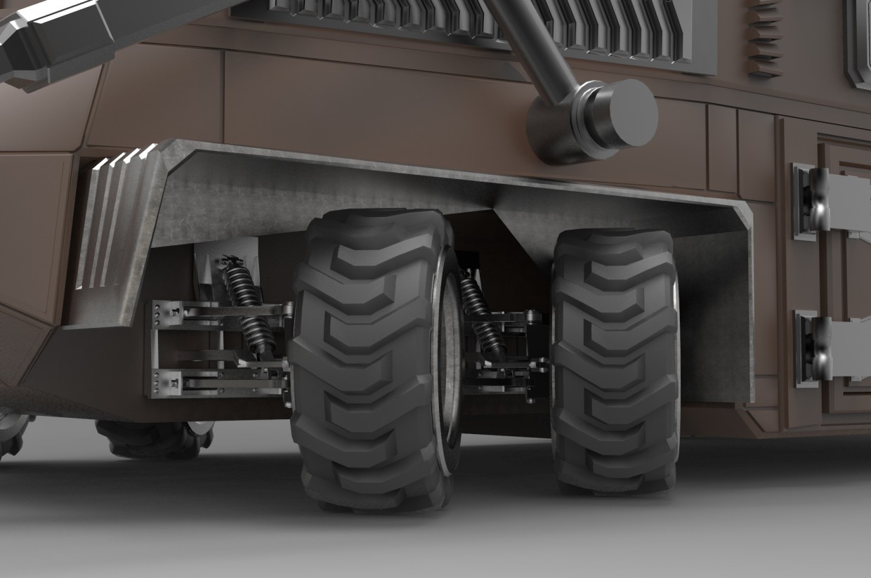 Geo-Tractor in 3d max mental ray image