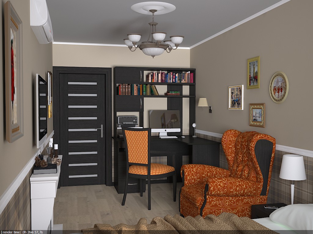 Bedroom in Chelm in 3d max vray image