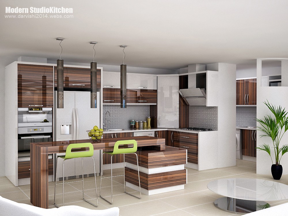 Kitchen model Iranian in 3d max vray image