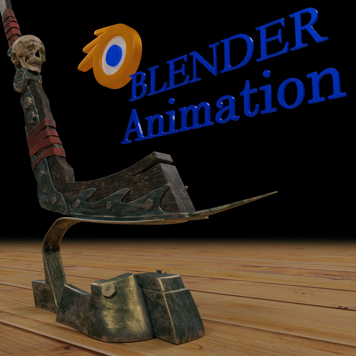 stick for the game in Blender cycles render image