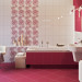 Salle de bain violet dans 3d max corona render image