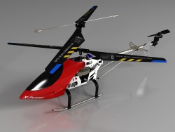 Un modèle d’hélicoptère radiocommandé