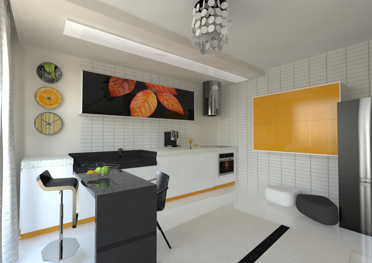 кухня в 3d max mental ray зображення