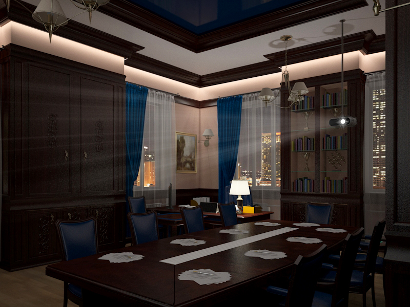 Office room in 3d max vray 3.0 image