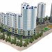 Residential complex "Flagman" in 3d max corona render image